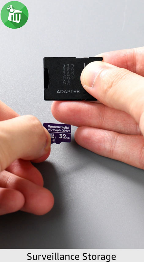 Western Purple 32GB microSDHC UHS-I Card For Surveillance Camera