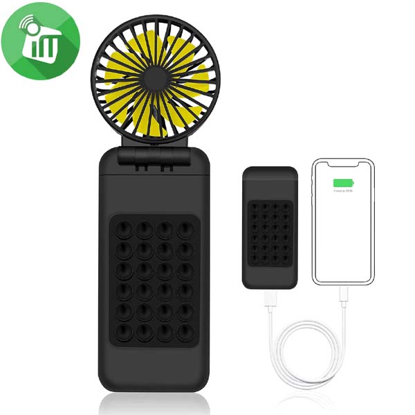 ZLS 2 in 1 Mini Fan Avec Power Bank 10000mAh