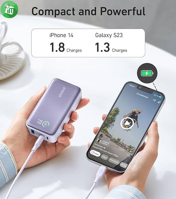 Anker 533 Power Bank 10000mAh PowerCore 30W (A1256)