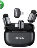 BOYA Mini 12 USB-C/Lightning 2-Person Wireless Microphone With Charging Case