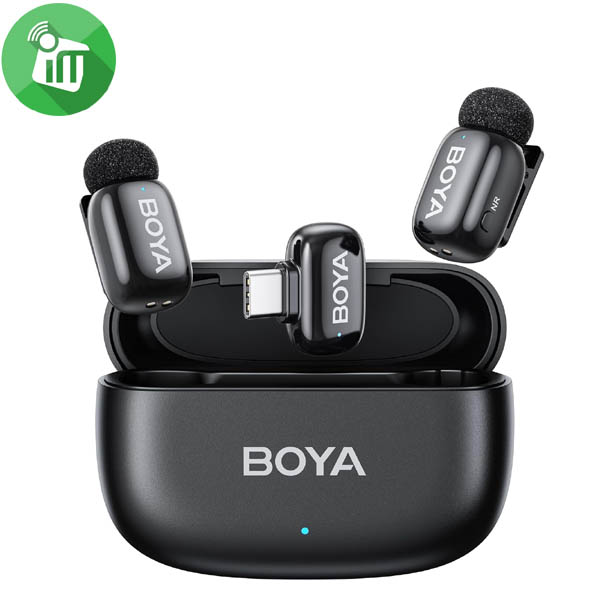 BOYA Mini 14 USB-C 2-Person Wireless Microphone With Charging Case