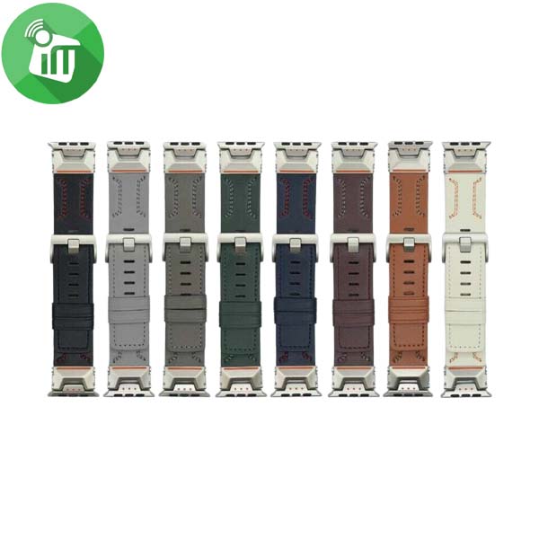 Business Leather Band iWatch Ultra 49mm with Metal Connector