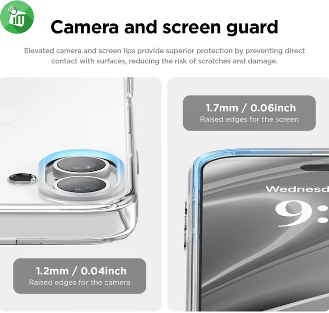 DfansDesign Transparent Series Hard Case iPhone 16