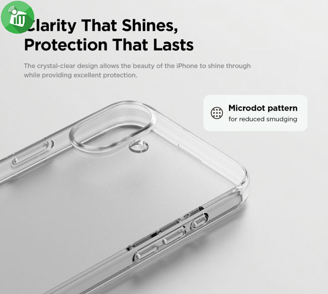 DfansDesign Transparent Series Hard Case iPhone 16