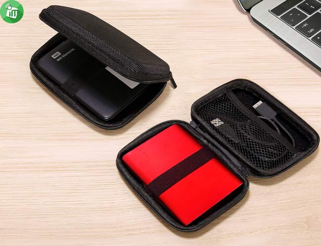 Hard Case EVA Carrying Zipper Bag (16cm x 10cm)