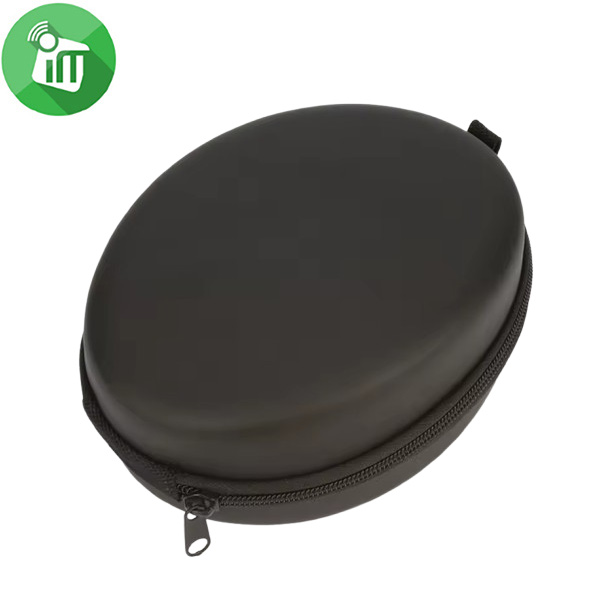 Hard Case Headphones Shaped Carrying Zipper Bag (19cm x 14cm)