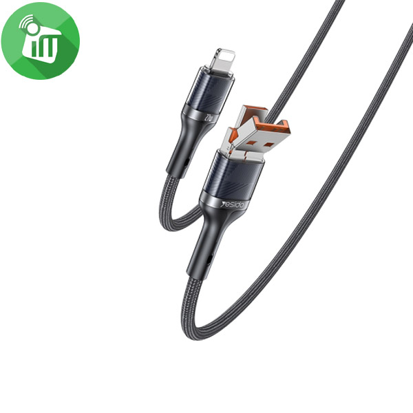Yesido CA165L 2in1 27W USB-A/Type-C To Lightning Data Braided Cable (1.2m)