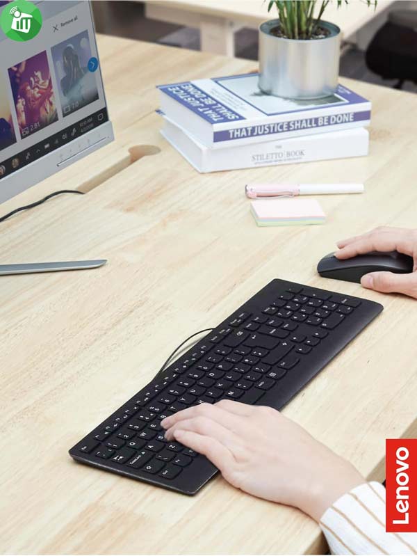 Lenovo 300 USB Wired Keyboard-AR