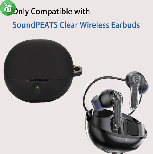 Pod Pocket Silicone Cover Soundpeats Clear