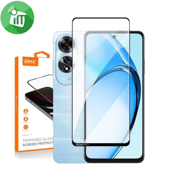 Vmax 2.5D Full Glue Full cover Glass Screen Oppo A60 4G