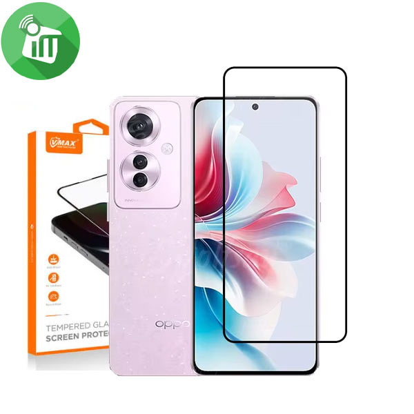 Vmax 2.5D Full Glue Full cover Glass Screen Oppo Reno11 F 5GOppo F25 Pro 5G