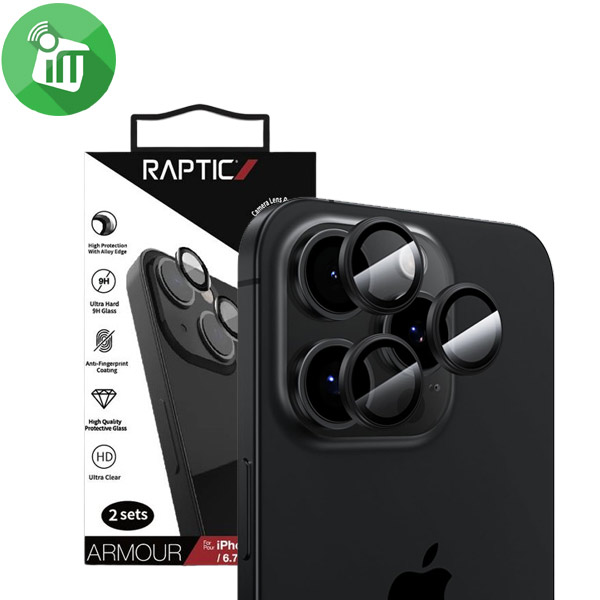 X-doria Raptic Armour Camera Lens Glass iPhone 16 Pro16 Pro Max (2 Sets)