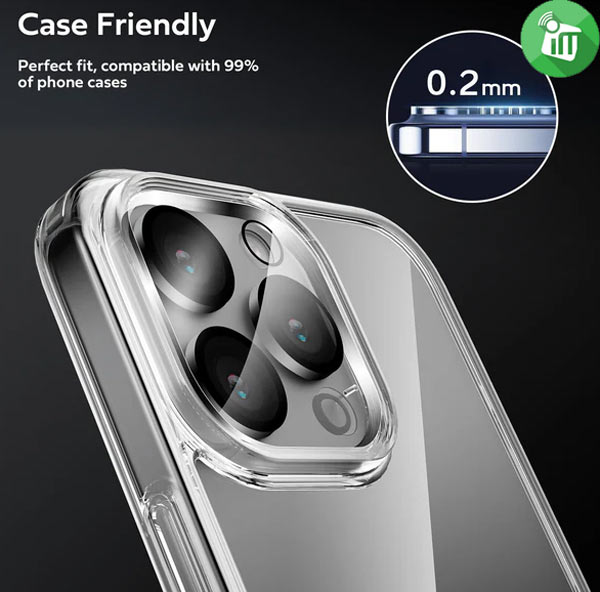 X-doria Raptic Glass Camera Protector iPhone 16 Pro16 Pro Max (2 Sets)