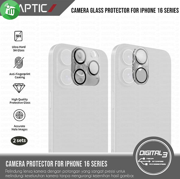 X-doria Raptic Glass Camera Protector iPhone 1616 Plus (2 Sets)