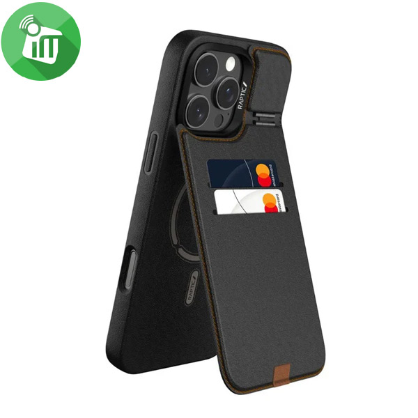 X-doria Raptic MagSafe Slim Wallet Kickstand iPhone 16 Pro Max