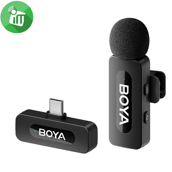 BOYA BY-V10 V2.0 Ultracompact Wireless Microphone 2.4GHz (USB-C)