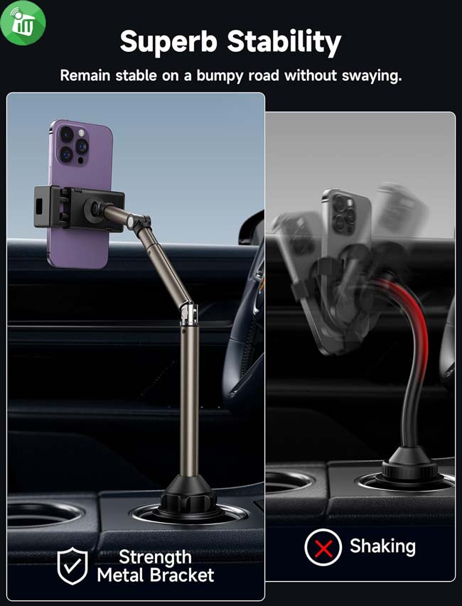 JSAUX SP0210 Car Cup Holder Phone Mount
