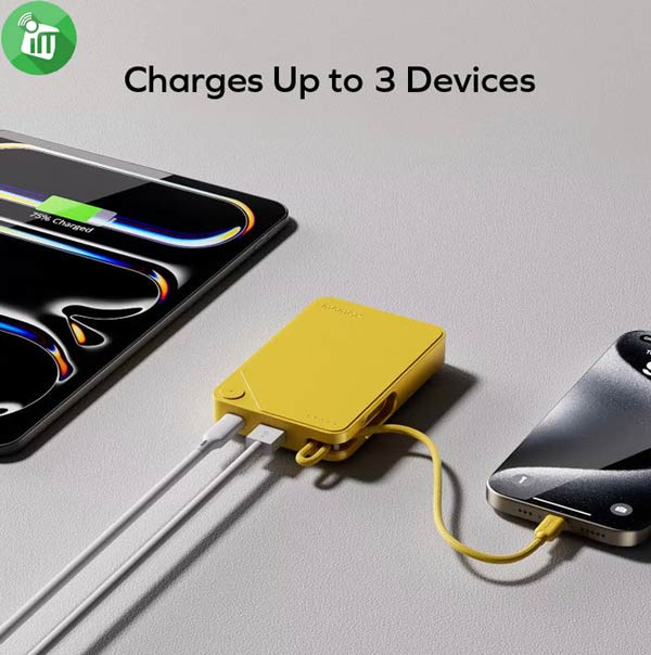 Momax IP153 1-Power X Power Bank 10000mAh With Built-in USB-C Cable