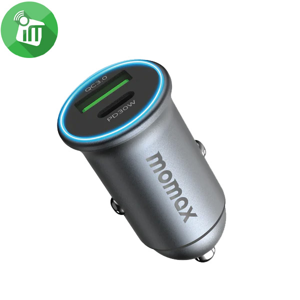 Momax UC18 MoVe Dual-Port Car Charger 30W