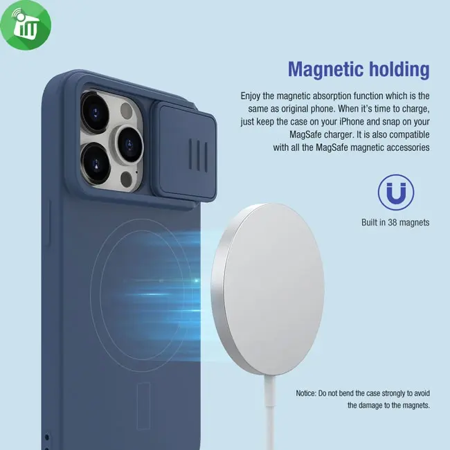 Nillkin CamShield Silky Magnetic Silicone Case iPhone 15 Pro Max