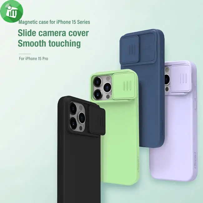 Nillkin CamShield Silky Magnetic Silicone Case iPhone 15 Pro Max