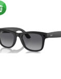 Ray-Ban RW4008 Meta Wayfarer Sunglasses with L Polar Graphite