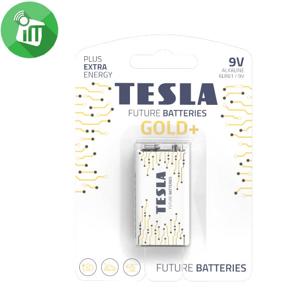 TESLA GOLD+ 1PCS Size 9V Alkaline Battery