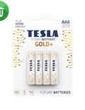 TESLA GOLD+ 4PCS AAA Alkaline Batteries 1.5V