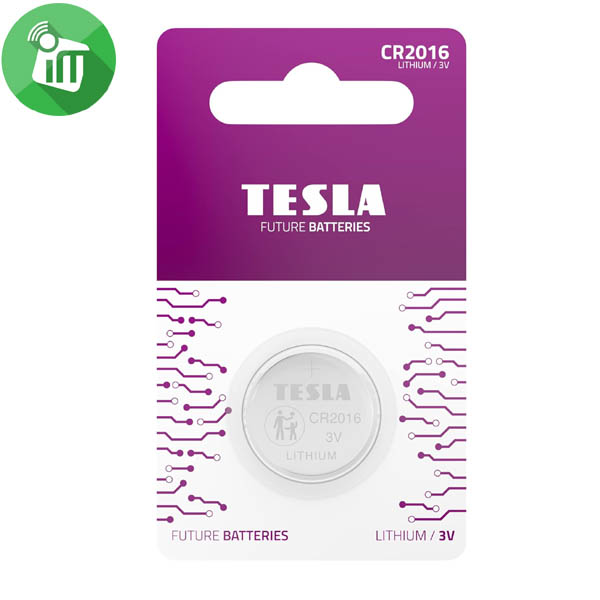 TESLA Lithium Button Battery CR2016 – 3V 1PCS