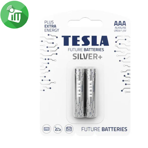 TESLA SILVER+ 2PCS AAA Alkaline Batteries 1.5V