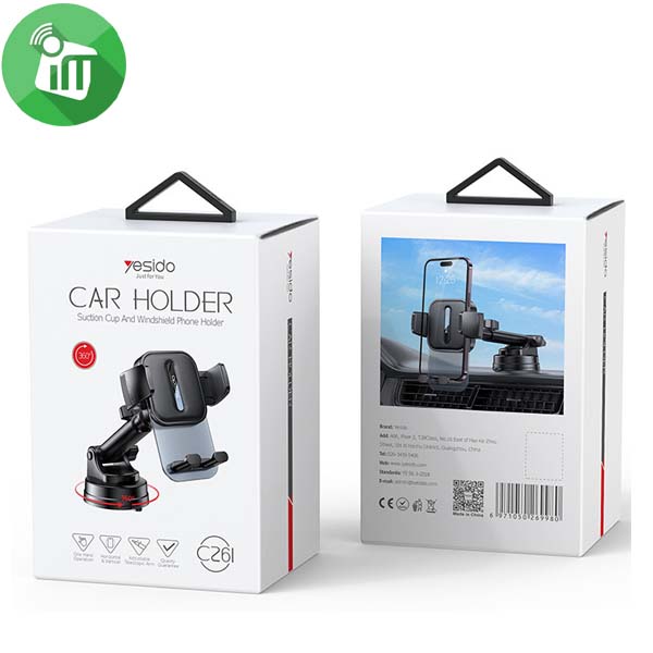 Yesido C261 Suction Cup And Windshield Car Holder - Image 2