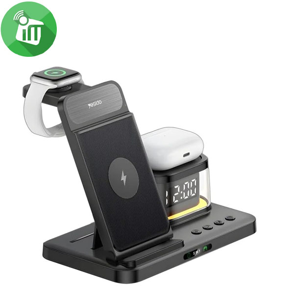 Yesido DS22 5 in 1 Multifunction Wireless Charge Station (iP) - Image 2