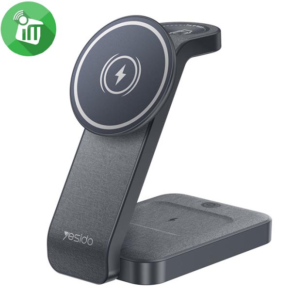 Yesido DS26 3 In 1 Folding Wireless Charging Dock
