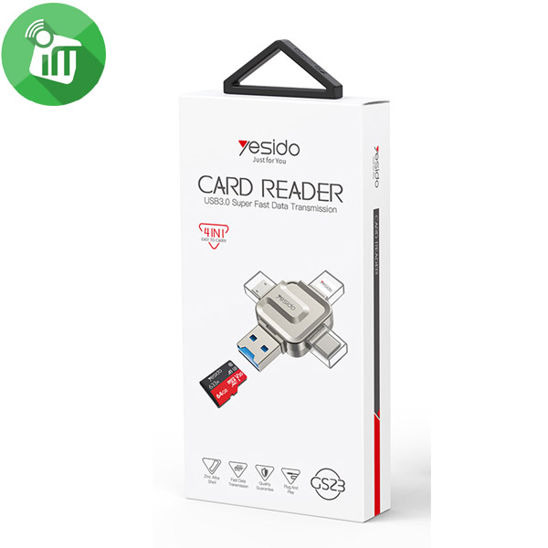 Yesido GS23 4in1 USB 3.0 Multifunction Card Reader - Image 2
