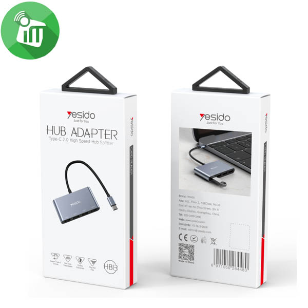 Yesido HB13 USB-C To 4-Port USB-A HUB - Image 2