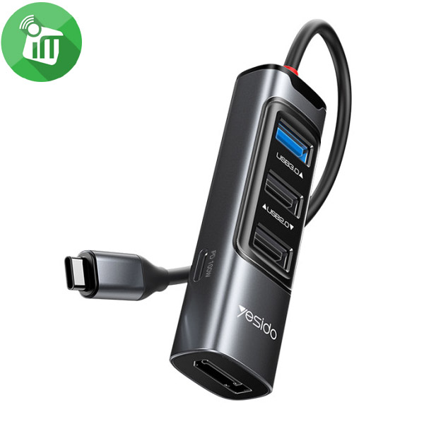 Yesido HB23 5in1 USB-C to DP Multifunctional USB Hub