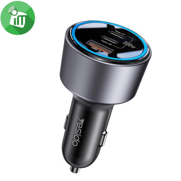 Yesido Y59 200W Dual USB-C PD Fast Car Charger