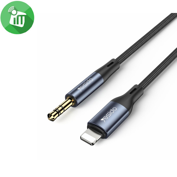 Yesido YAU35 Lightning to 3.5mm Aluminum Alloy Audio Cable (1M)