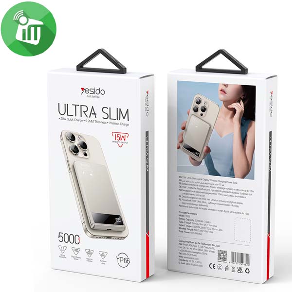 Yesido YP66 Magnetic Wireless 15W Power Bank 5000mAh - Image 2
