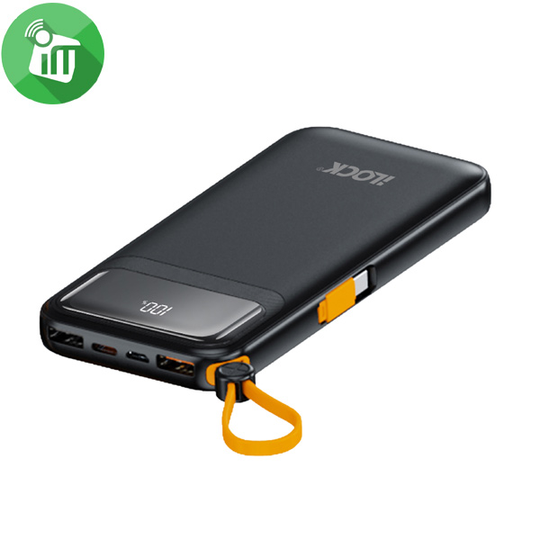 iLock Power Bank 10000mAh LED Display Fast Charging - Image 2