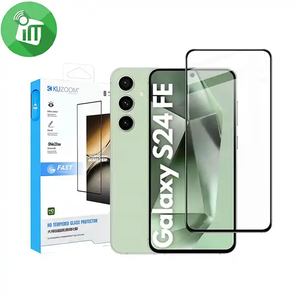 KuZoom 9D HD Full Cover Glass Screen Samsung Galaxy S24 FE