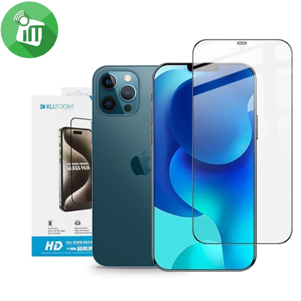 KuZoom 9D HD Full Cover Glass Screen iPhone 12 Pro Max