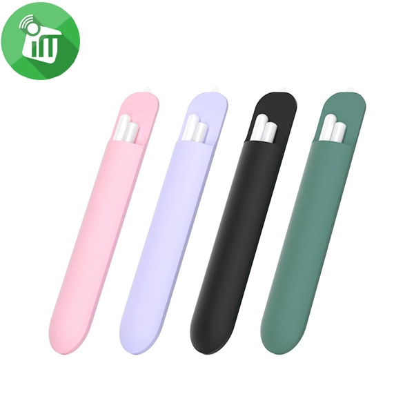 Adhesive Attached Silicone Holder Pencil Case