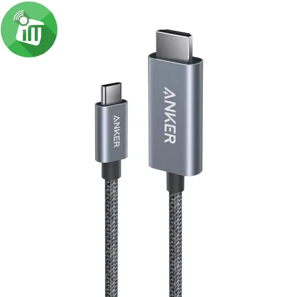 Anker A87E0 Nano USB-C to HDMI 4K Braided Cable (6ft/1.8m)