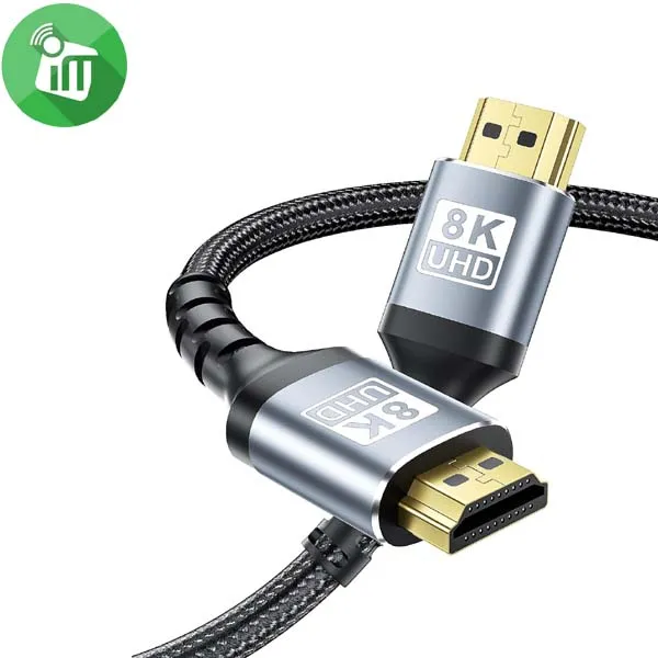 BYEASY Nylon Braided 8K/60Hz UHD HDMI 2.1 Cable (2M)