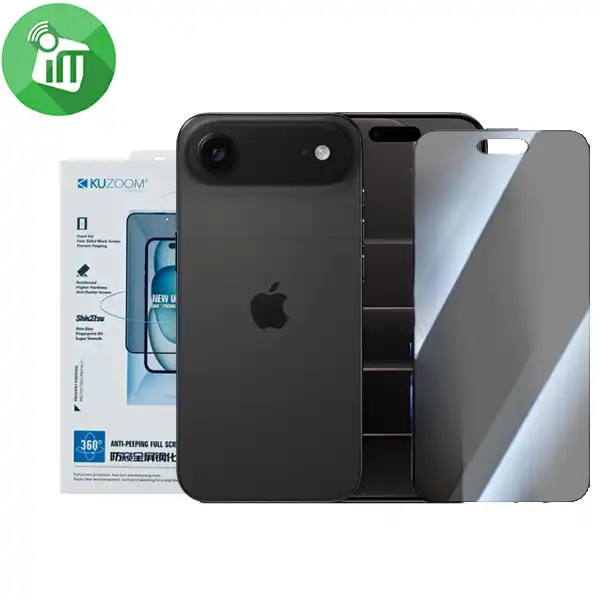 KuZoom 360 Anti-Peeping Full Glass Screen iPhone 17 Air