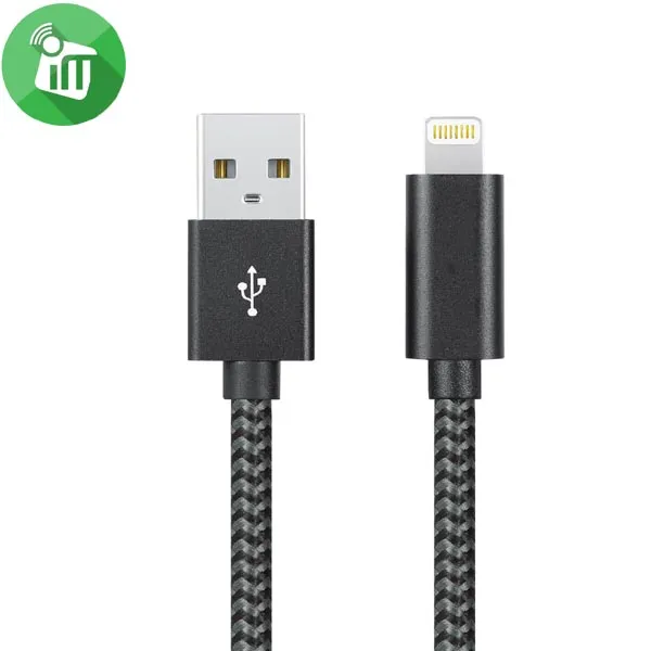 Lightning Connector to USB-A Nylon Braided Cable (6ft/1.8m)