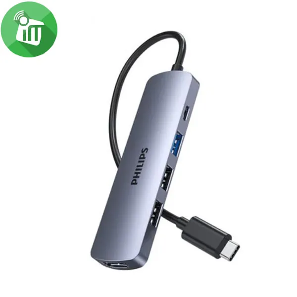 Philips USB-C 5 in 1 Multifonctions Hub 100W PD