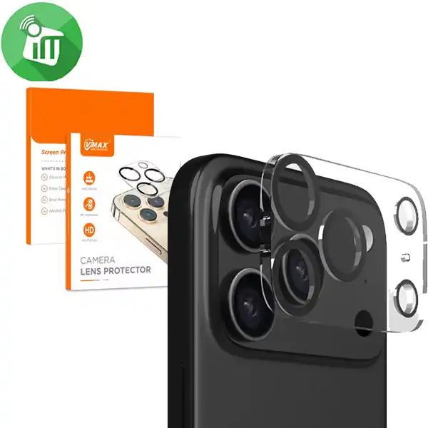 Vmax 3D Camera Lens Glass Screen For Back Camera iPhone 17 Pro Max