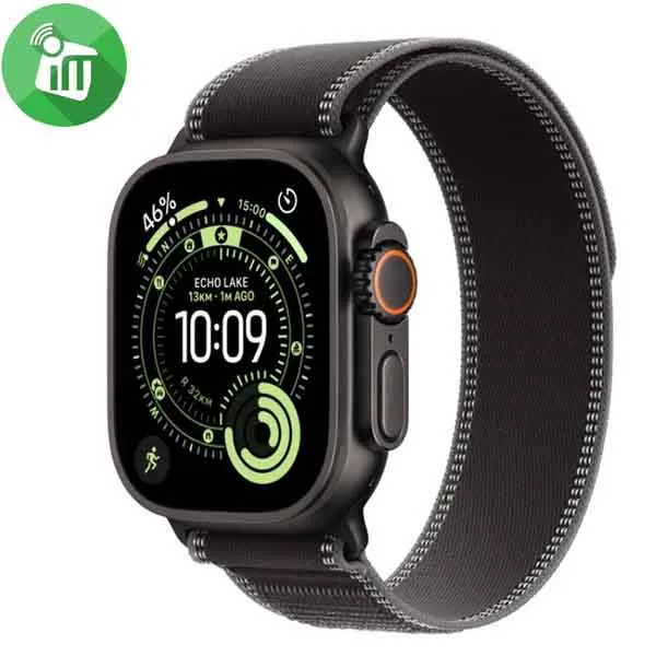Apple Watch Ultra 3 GPS + Cellular Titanium Black Case with Trail Loop